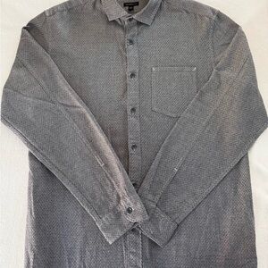 Banana Republic Men's Charcoal Button-Down Shirt